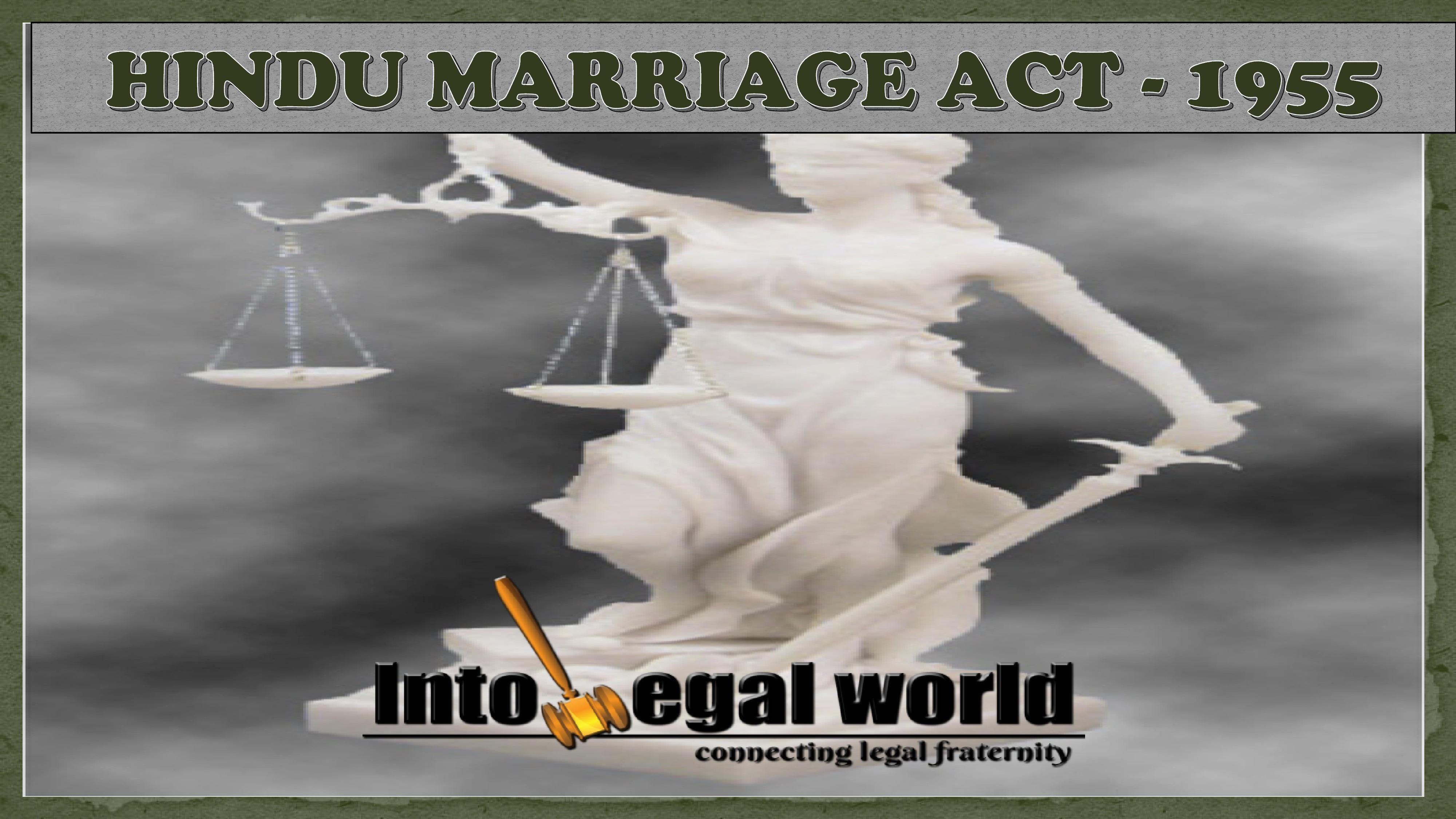 HINDU MARRIAGE ACT